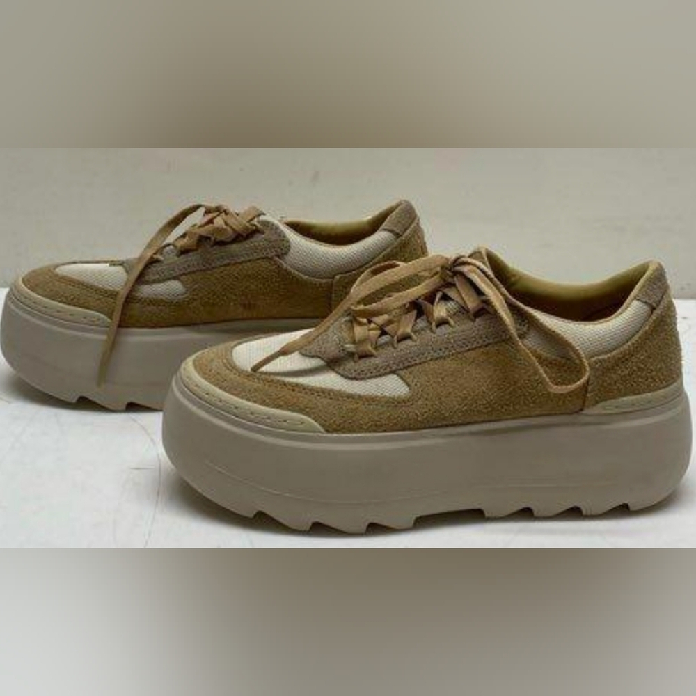 UGG Marin Mega Lace ‘Sand’ Platform Sneakers Size 8 NWOT MSRP $130 - Picture 7 of 9